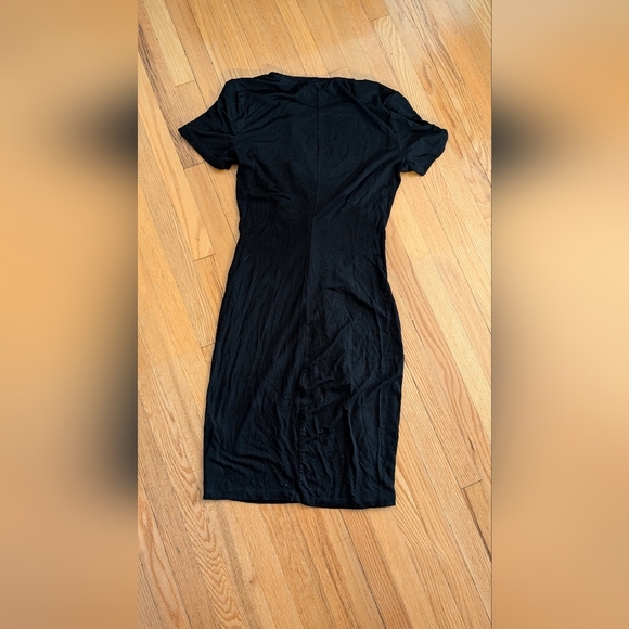Dynamite Elegant Black Twist Midi Dress - Picture 4 of 4